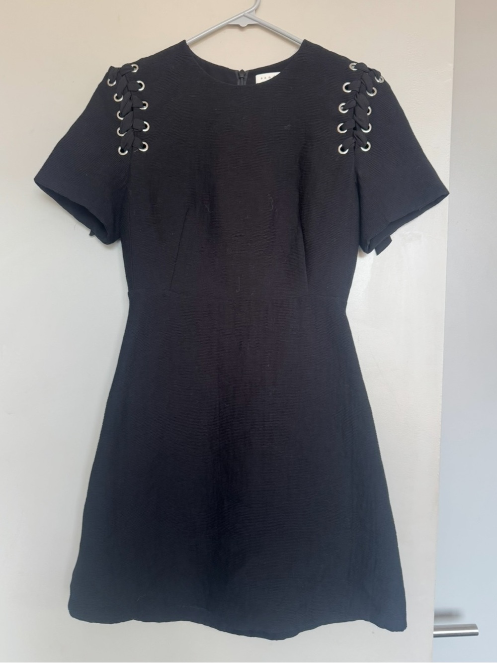 Sandro Dress with Lacing in Black Size 34 (US 2)